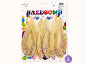 Pack 6 globos 17 pulgadas con relleno 